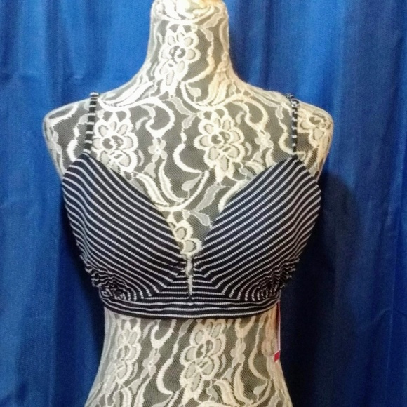 Xhilaration Black with White dots Bikini Top - Picture 3 of 5